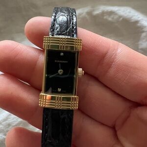 Authentic Burberry Watch with Leather Strap